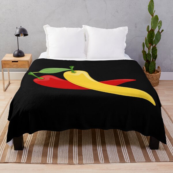 Item preview, Chili Peppers Kitchen Food Red Hot Yellow Design Pattern designed and sold by Draculaura2009.