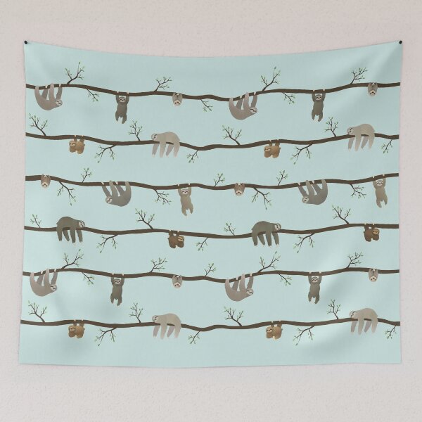 Item preview, sloths (blue) designed and sold by tandemsy.