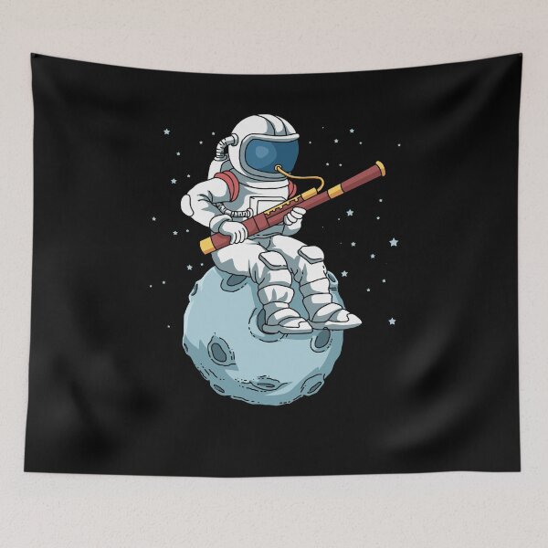 Item preview, Astronaut Bassoon Band Player Bassoonist Reeds Bassoon designed and sold by DSWShirts.