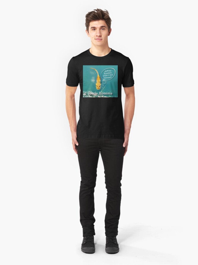 Alternate view of Swimming with the Fishes Slim Fit T-Shirt