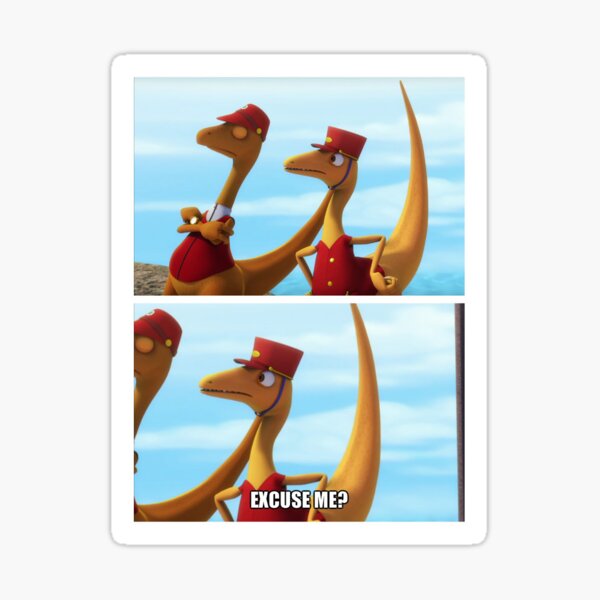 Dinosaur Train ExCuSe Me? Sticker