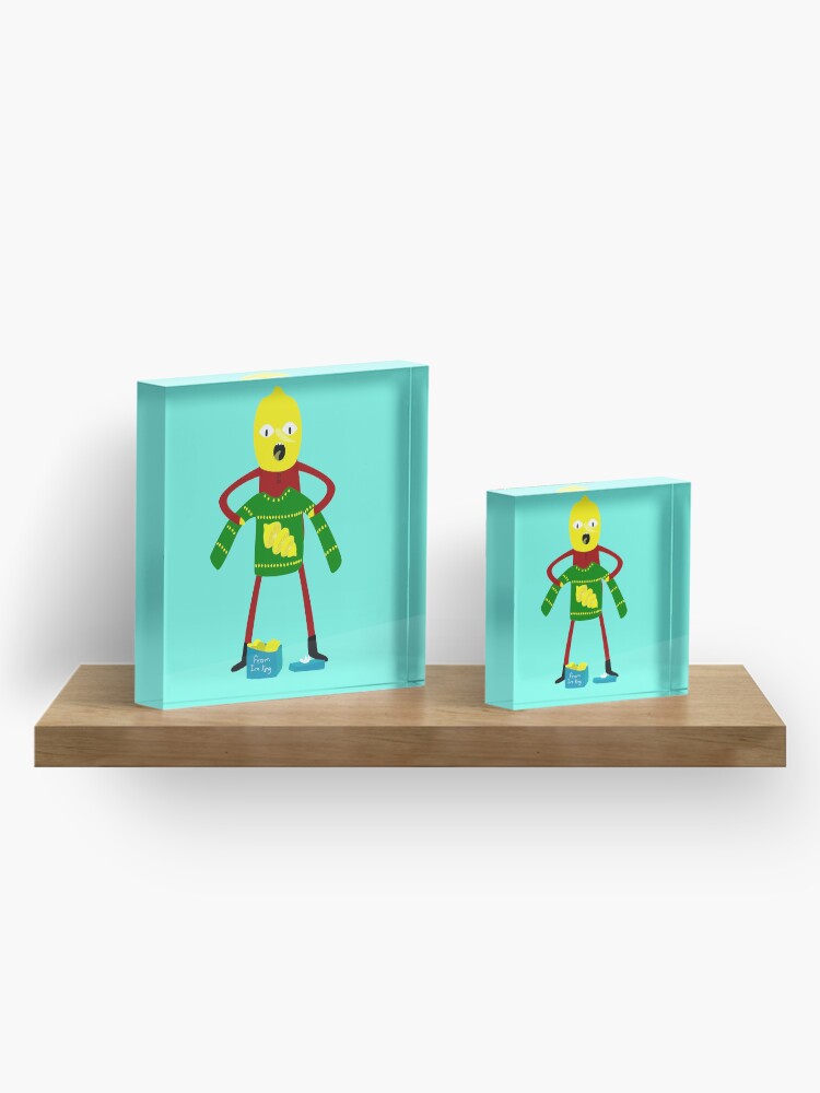 Alternate view of Lemongrab it's christmas!! Acrylic Block
