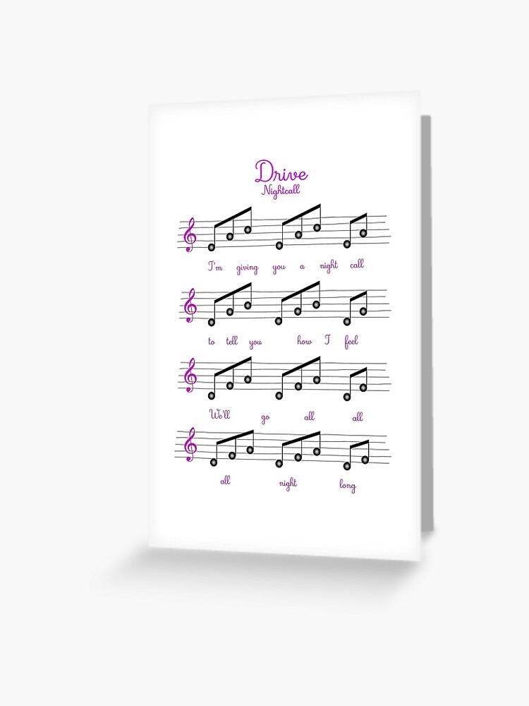 Nightcall Sheet Music, Kavinsky