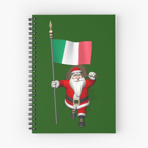 Item preview, Santa Claus With Flag Of Italy designed and sold by Mythos57.