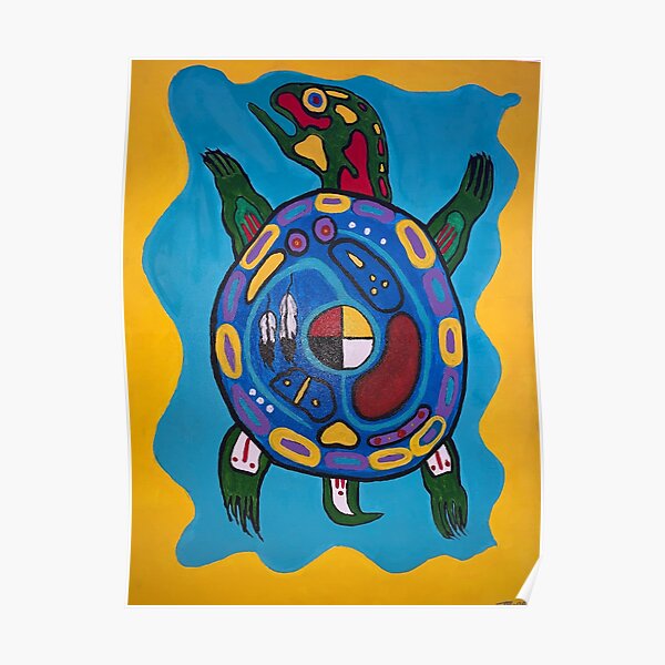 Anishinaabe turtle #2 Poster
