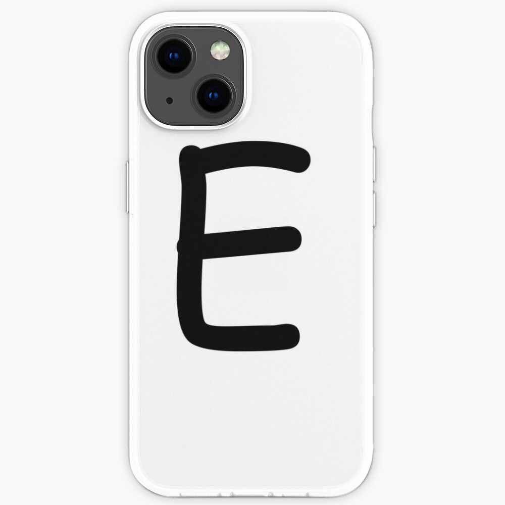 The Letter E Comic Sans Iphone Case By Etlinguae Redbubble