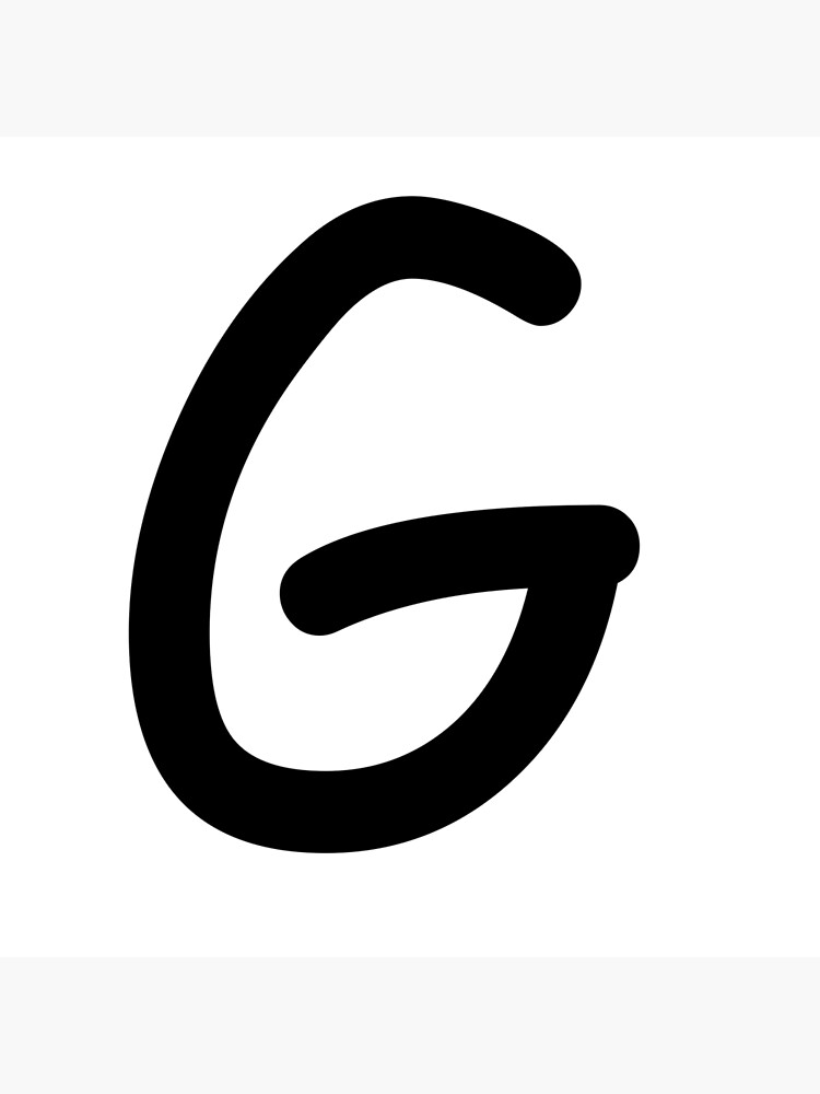 The Letter G Comic Sans Art Board Print By Etlinguae Redbubble