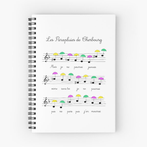Item preview, The Umbrellas of Cherbourg music sheet art Jacques Demy Michel Legrand designed and sold by Rozbud.