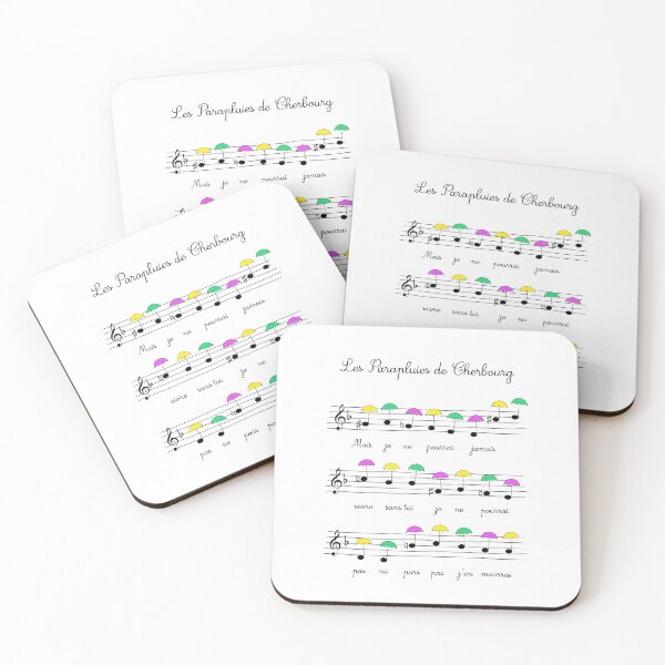 Item preview, The Umbrellas of Cherbourg music sheet art Jacques Demy Michel Legrand designed and sold by Rozbud.