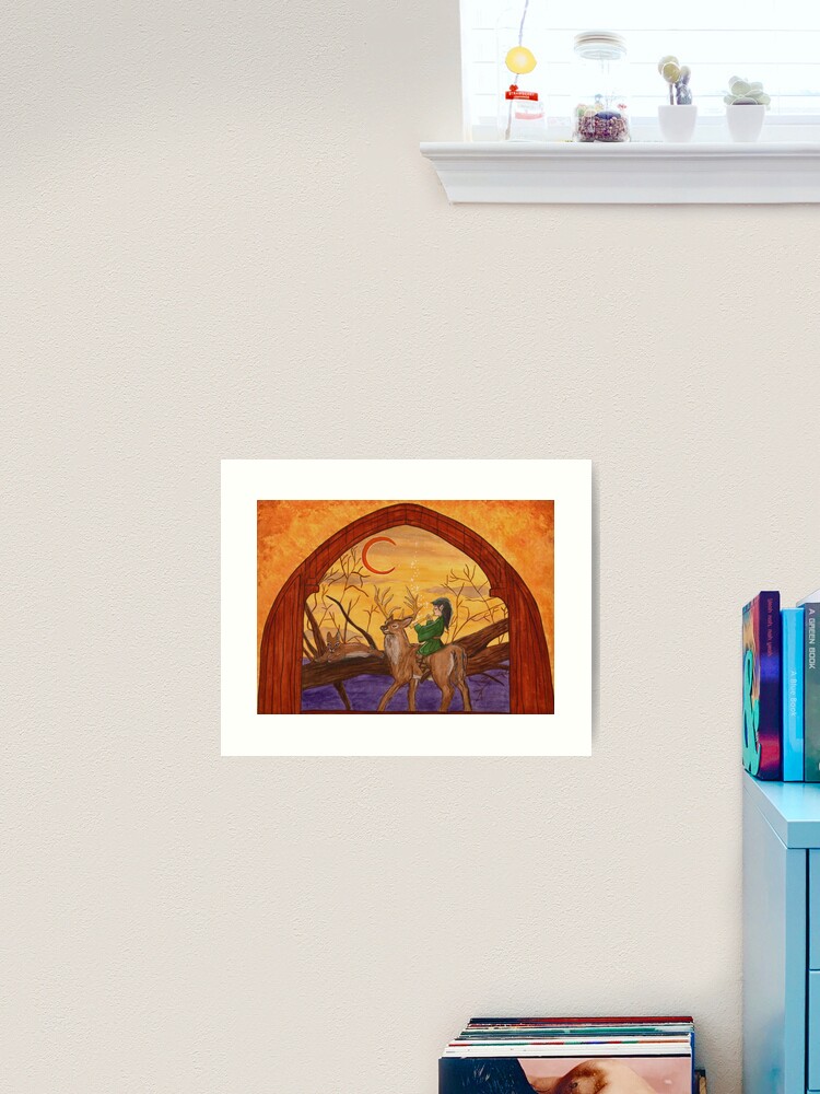 Thumbnail 2 of 3, Art Print, Enchanted Sorceror Child, Merlin designed and sold by CarolOchs.