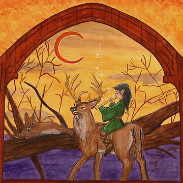 Artwork thumbnail, Enchanted Sorceror Child, Merlin by Carol Ochs