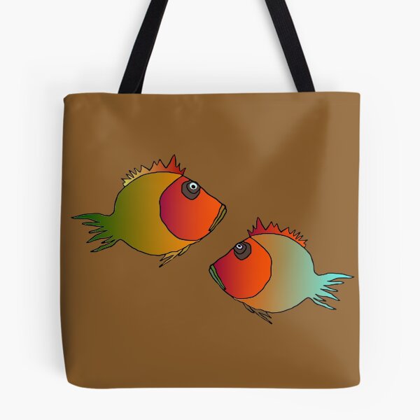 Item preview, Abstract, colorful fish, animal. Geometric design. Modern, children's style. designed and sold by busurman.