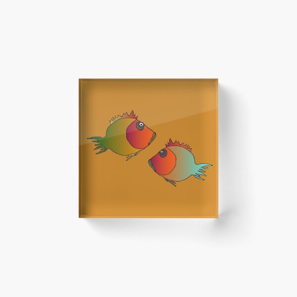 Item preview, Abstract, colorful fish, animal. Geometric design. Modern, children's style. designed and sold by busurman.