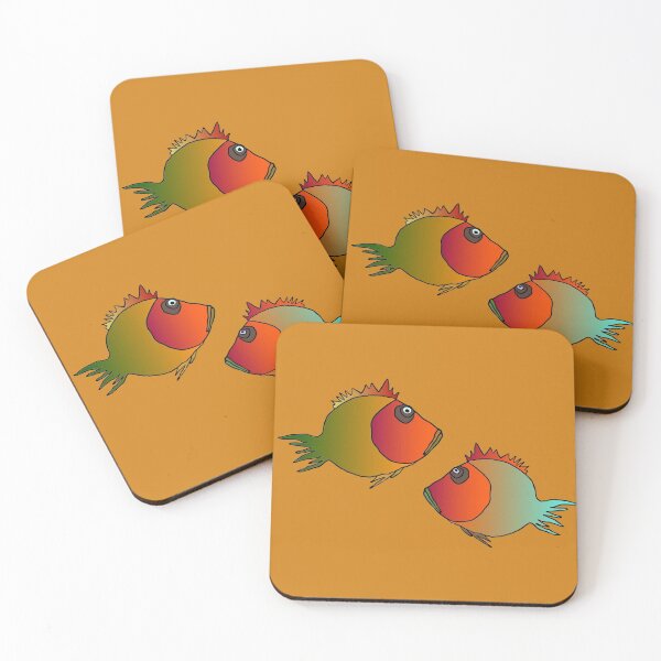 Item preview, Abstract, colorful fish, animal. Geometric design. Modern, children's style. designed and sold by busurman.