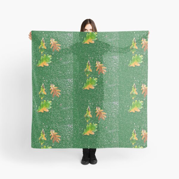 Item preview, Rainy Leaves on Green Terrazzo Background designed and sold by djrunnels.
