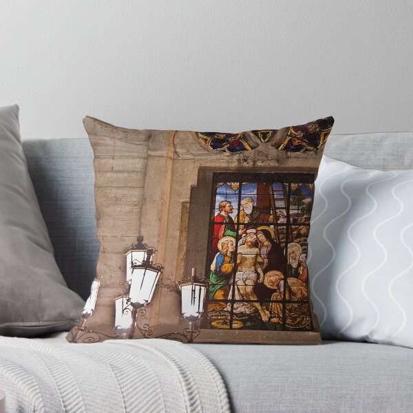 Item preview, Columbia. Manizales. Cathedral. Stained Glass Window & Lamp post. designed and sold by vadim19.
