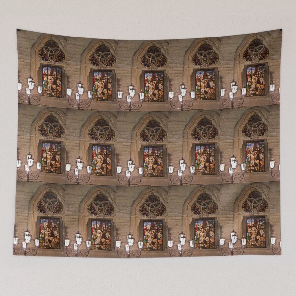 Item preview, Columbia. Manizales. Cathedral. Stained Glass Window & Lamp post. designed and sold by vadim19.