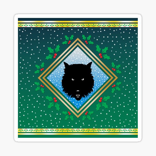 The Wolves Are Running Wildwood Green Fresco Sticker