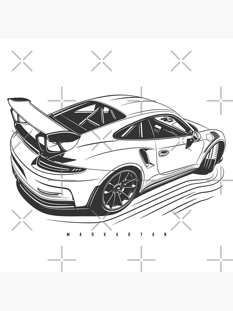 Porsche 911 Gt3 Rs Vector File Race Car 52 Off