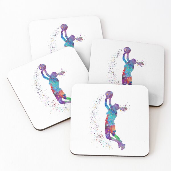 Item preview, Basketball Girl Watercolor Painting Art Print Gifts designed and sold by LotusGifts.