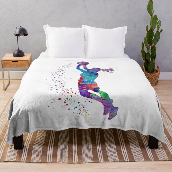 Item preview, Basketball Girl Watercolor Painting Art Print Gifts designed and sold by LotusGifts.