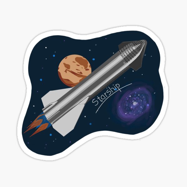 SpaceX Starship to Mars and Beyond Sticker