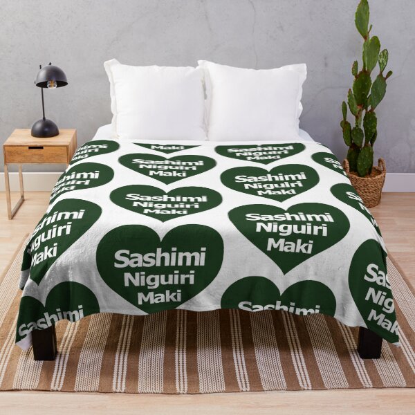 Item preview, heart green sushi, sashimi niguiri maki designed and sold by AllShirts21.
