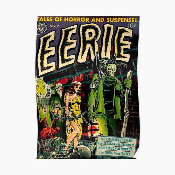Vintage Horror Comic Book Cover Poster