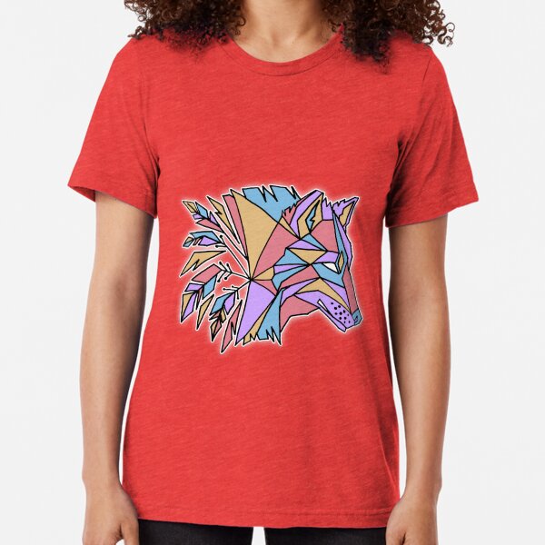 Nativ Diamondwolf pink Tri-blend T-Shirt