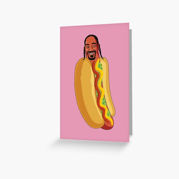Snoop Hot Dogg Pink Greeting Card