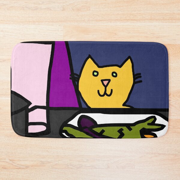 Item preview, Cat at a table designed and sold by ellenhenry.