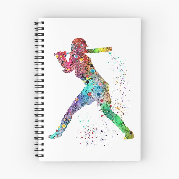 Item preview, Regalos artísticos de pintura con acuarela de una bateadora de béisbol y softbol designed and sold by LotusGifts.