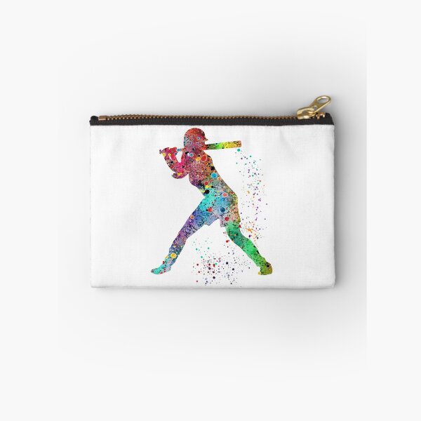 Item preview, Girl Baseball Softball Batter Watercolor Painting Art Gifts designed and sold by LotusGifts.