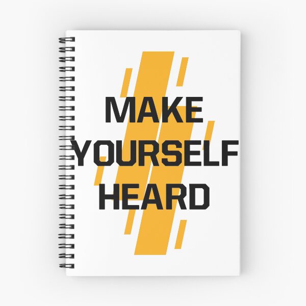 Item preview, Make Yourself Heard | Motivational Tshirt | Speak Hard Shirt | Quote Lettering Tee |  designed and sold by Melcu.