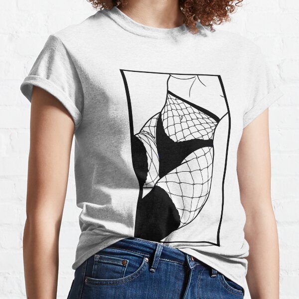 Ecchi Fishnets Classic T-Shirt
