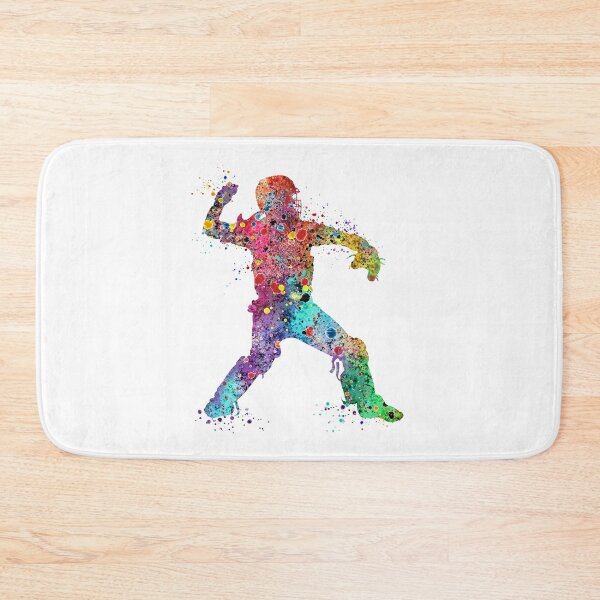 Item preview, Baseball Girl Catcher Softball Player Watercolor Silhouette designed and sold by LotusGifts.