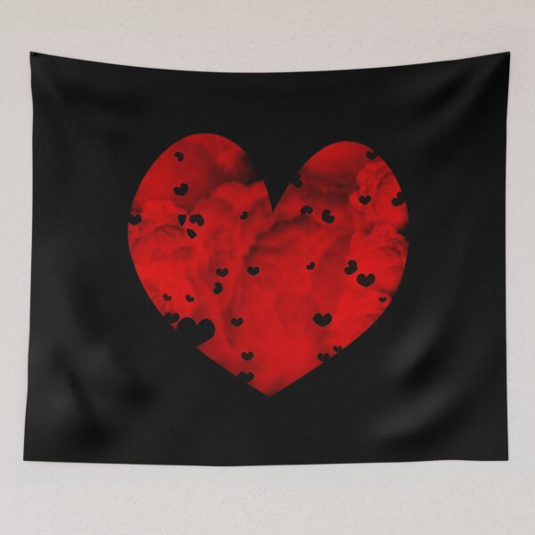 Item preview, I Love You Cloudy Red Heart Distressed Valentine's Day Gift designed and sold by r-silver.