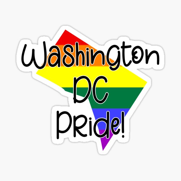 "Washington DC Gay Pride" Sticker for Sale by tropicaltees Redbubble
