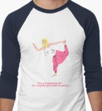 Natarajasana - party style Men's Baseball ¾ T-Shirt