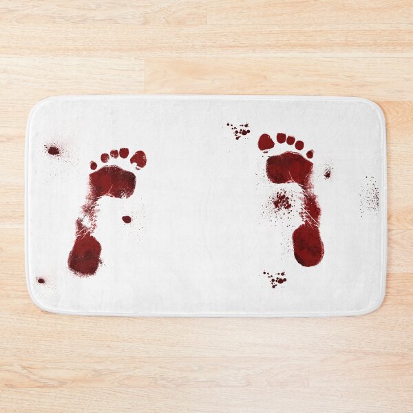 Item preview, Funny Bloody Bathmat prank design designed and sold by TryStar.