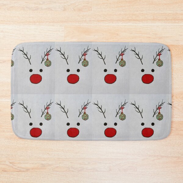Item preview, Moose with Christmas ball and red nose designed and sold by Lalamalt.