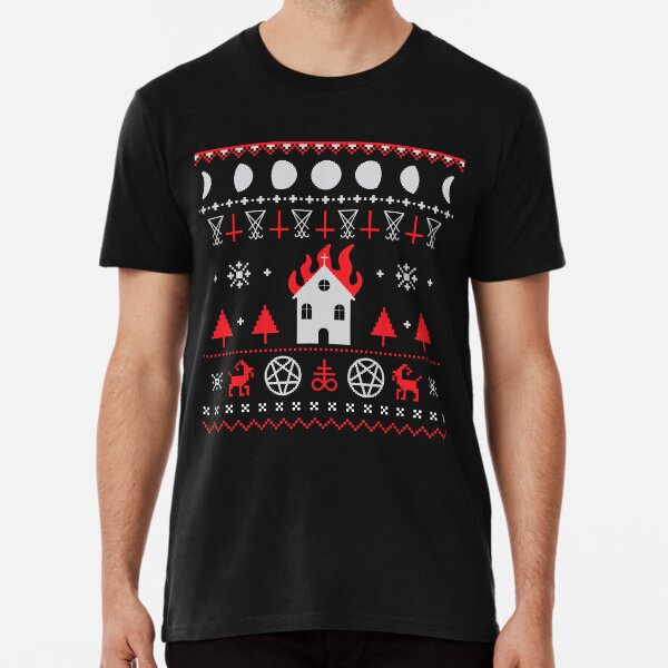Burning church hotsell christmas sweater
