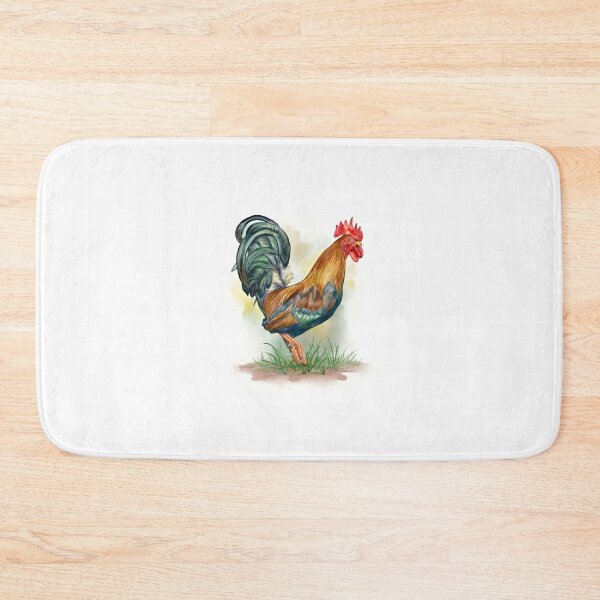 Item preview, Common rooster watercolor illustration designed and sold by Andreus.