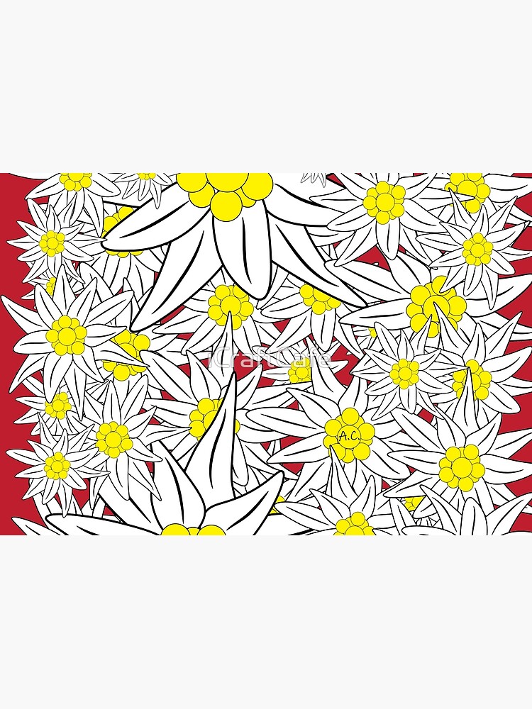 "Edelweiss pattern" Hardcover Journal for Sale by iCraftCafe Redbubble
