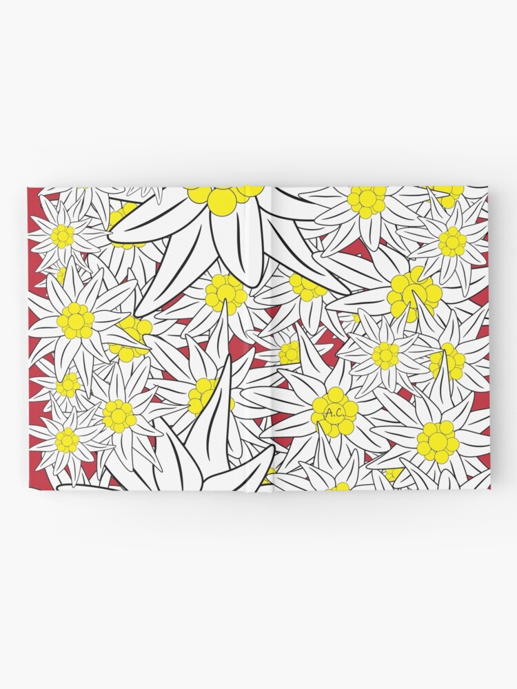 "Edelweiss pattern" Hardcover Journal for Sale by iCraftCafe Redbubble