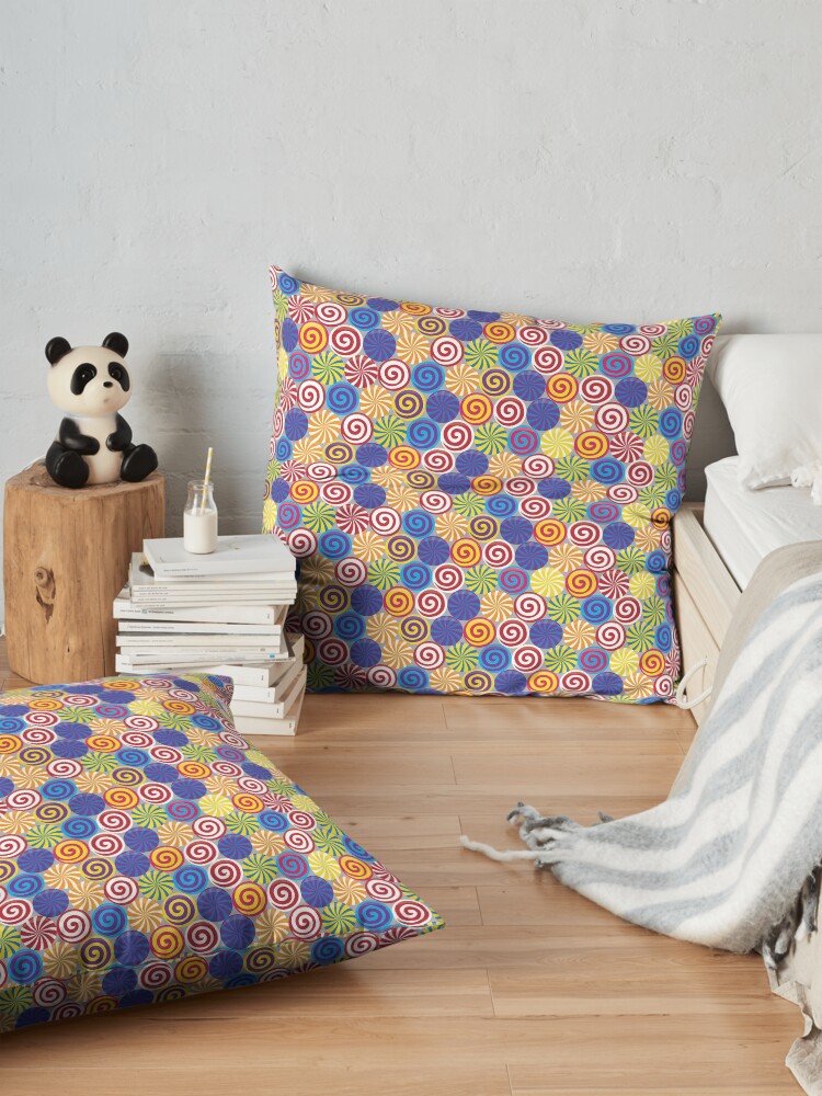 Alternate view of Hard Candies (Pattern) Floor Pillow