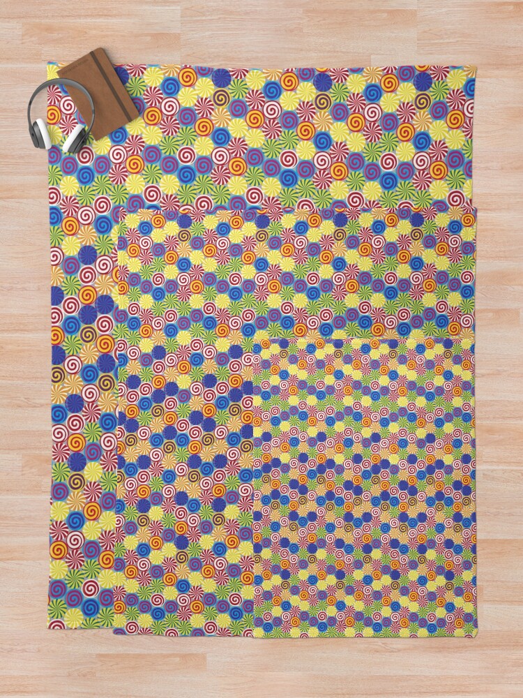 Alternate view of Hard Candies (Pattern) Throw Blanket