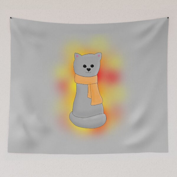Item preview, Cat in Scarf designed and sold by alisadesigns.