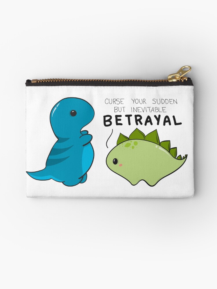 Thumbnail 1 of 4, Zipper Pouch, Curse Your Sudden but Inevitable Betrayal designed and sold by knockknock313.
