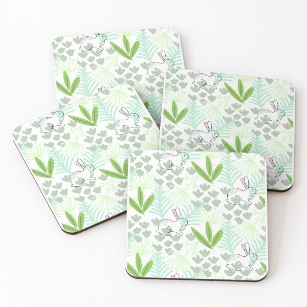 Item preview, Pattern with white rabbit designed and sold by depresident.